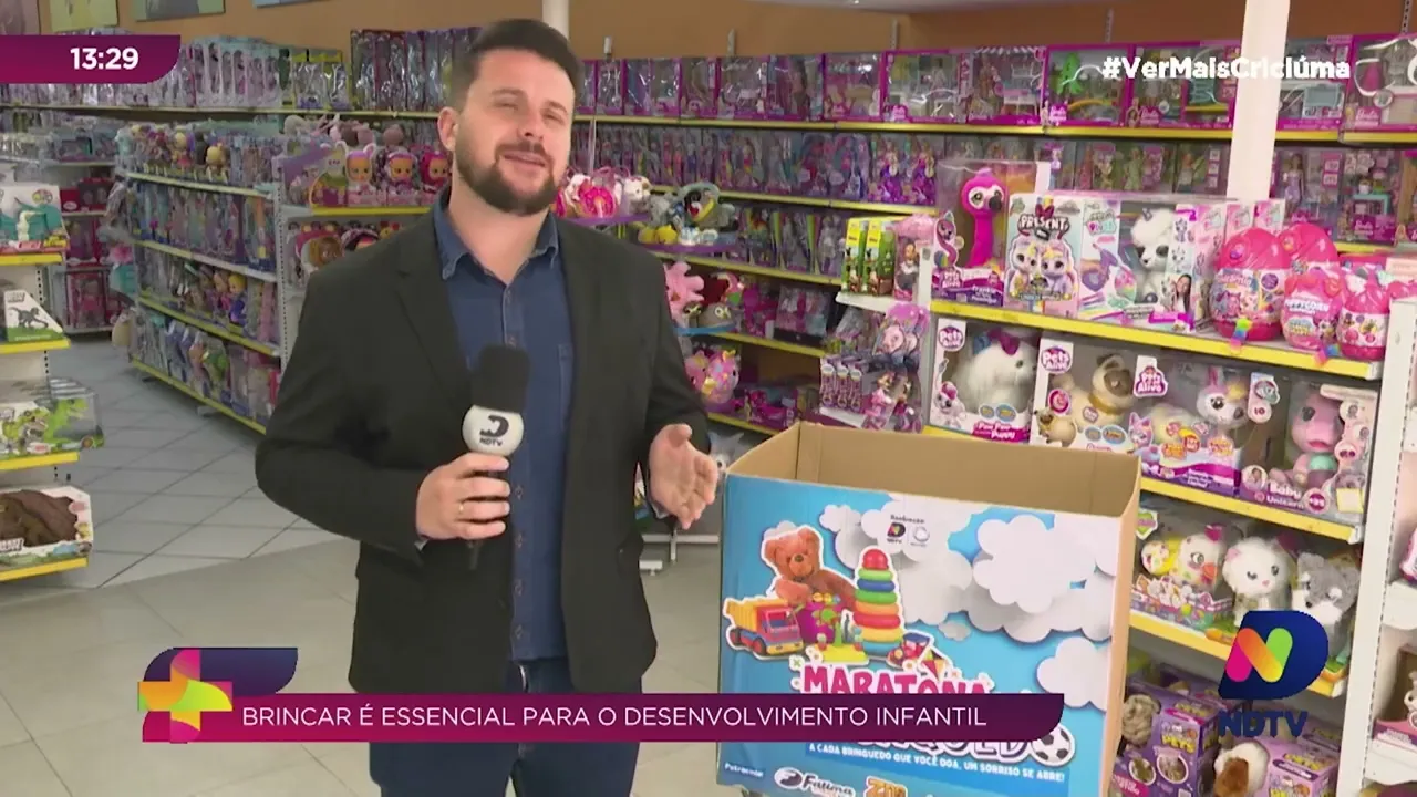 Maratona do Brinquedo: brincar é essencial para o desenvolvimento infantil