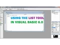 Using The List Tool in Visual Basic 6 0