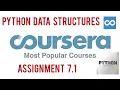 Python Data Structures Assignment 7 1 Solution Coursera Assignment 7 1 Python Data Structures