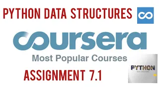 Python Data Structures Assignment 7 1 Solution Coursera Assignment 7 1 Python Data Structures