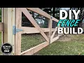 How to Build a Fence from Start to Finish with Wire to keep Critters In or Out DIY Fence Project