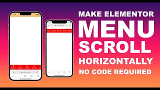 How To Make Elementor Menu Widget Scroll Horizontally No Code Required