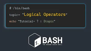 Logical Operators in BASH Introduction to BASH scripting Tutorial - 7