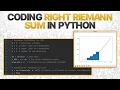 Right Riemann Sum In Python Numerical Analysis