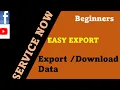 ServiceNow Easy Export data how to export data in ServiceNow