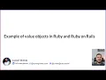 Example of value objects using Ruby s Data class