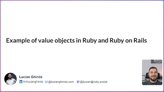 Example of value objects using Ruby s Data class