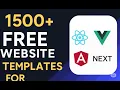 1500 Free Website Templates for React Vue Next js Angular More - Best Dev Resources