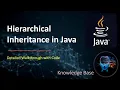 Hierarchical Inheritance in Java with Real-World Examples knowledgebase2612