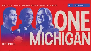 President Obama at MI Rally to Support Jocelyn Benson & Abdul El-Sayed