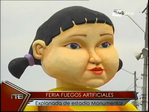 Feria Fuegos artificiales explanada de estadio Monumental