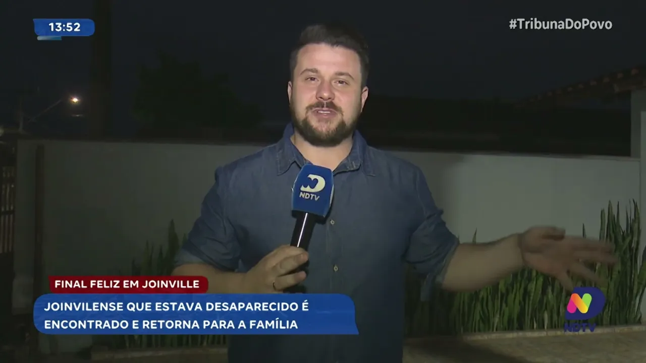 Final feliz: joinvilense que estava desaparecido é reencontrado no Paraná