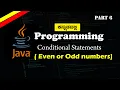 Java Tutorial Even or Odd Number Using if-else and Modulus Operator