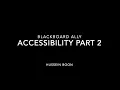 BLACKBOARD ALLY ACCESSIBILITY 2020 - EDITING WORD PDF DOCUMENTS FOR COMPLIANCE TUTORIAL GUIDE