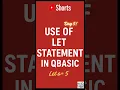 QBasic LET Statement with example