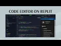 Code editor on Replit