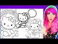Coloring Hello Kitty Coloring Pages Kawaii Sanrio Coloring Pages Ohuhu Art Markers