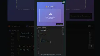 Modern Drag Drop File Upload Box HTML CSS JavaScript Tutorial