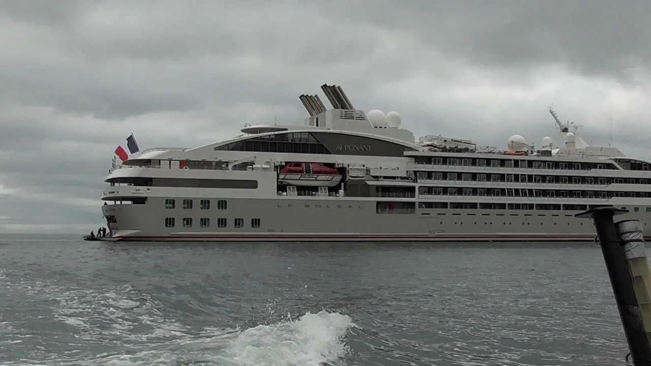 What happens when a cruise ship hits a ROCK