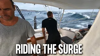 BIG SEAS, BIG DAY – Pushing Our Mini Cat Over 10 Knots