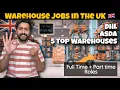 Full Time and Part time Warehouse Jobs in Uk Hiring Now