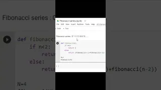 How to write a code for Fibonacci series with Recursion in Python