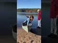 Lagu Canoe FLIPS Instantly When She Sits! 😭🛶 #funny #fail #shorts