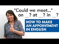 How to Make an Appointment in English - Prepositions Expressions