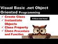 Object Oriented Programming VB net - Creating Classes