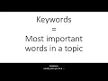 Using Keywords to Search