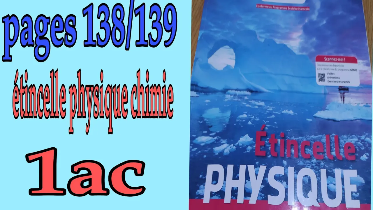 Exercices page 138/139/ étincelle physique chimie 1ac