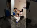 Kuya getting shots of vaccinations