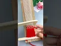 Self made carton loom make a small rainbow scarf That s fun