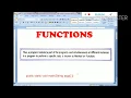 Functions part-1 theoretical discussion about functions parameters used in bluej