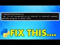 How to Fix Python Is Not Recognized as an Internal or External Command on Windows
