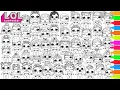LOL Surprise Dolls LIL Sisters Coloring Book Pages L O L Surprise LIL Dolls Coloring Pages