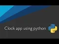 Clock app in python Tkinter Uishaper 2019