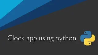 Clock app in python Tkinter Uishaper 2019