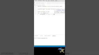 Python program 2 write multiplication table