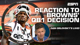 Dan O RIPS Browns for naming Deshaun Watson QB1 I feel awful for the fanbase First Take