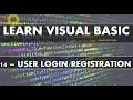 Learn Visual Basic user login and registration