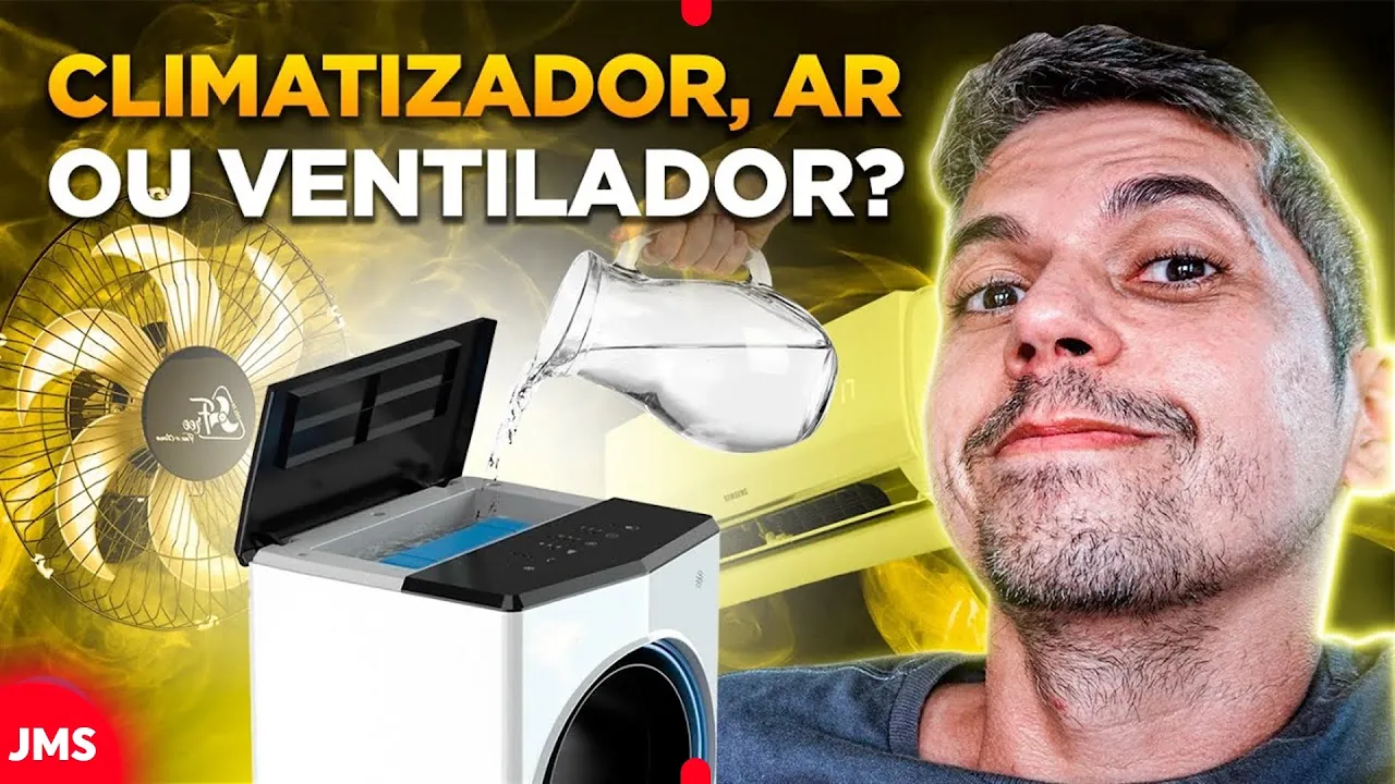 CLIMATIZADOR DE AR vs VENTILADOR vs AR CONDICIONADO!