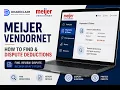 Navigating Meijer VendorNet How to Find Dispute Deductions