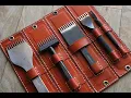 COMPARING THE STITCHING OF THE BEST TOOLS VERGEZ BLANCHARD KS BLADE CRIMSON HIDES KYOSHINELLE