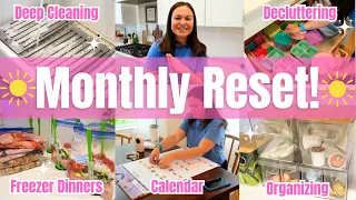 Monthly Reset With Me Clean Declutter Organize With Me Home Reset Routine