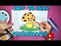 Easy MUSHROOM DRAWING Drawing and Printable Mushroom Coloring Page - Mimy ART
