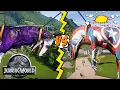 Download Lagu Demon Shark T-Rex vs Captain America Joker Flash Batman Dinosaurs fighting Jurassic World Evolution