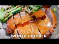 Download Lagu Knapperigste gebakken kip met eenvoudige ponzusaus