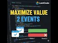 Beginner solving LeetCode Two Best Non-Overlapping Events LeetCode 2054