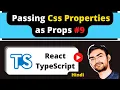 React Typescript - Passing CSS as Props with Example